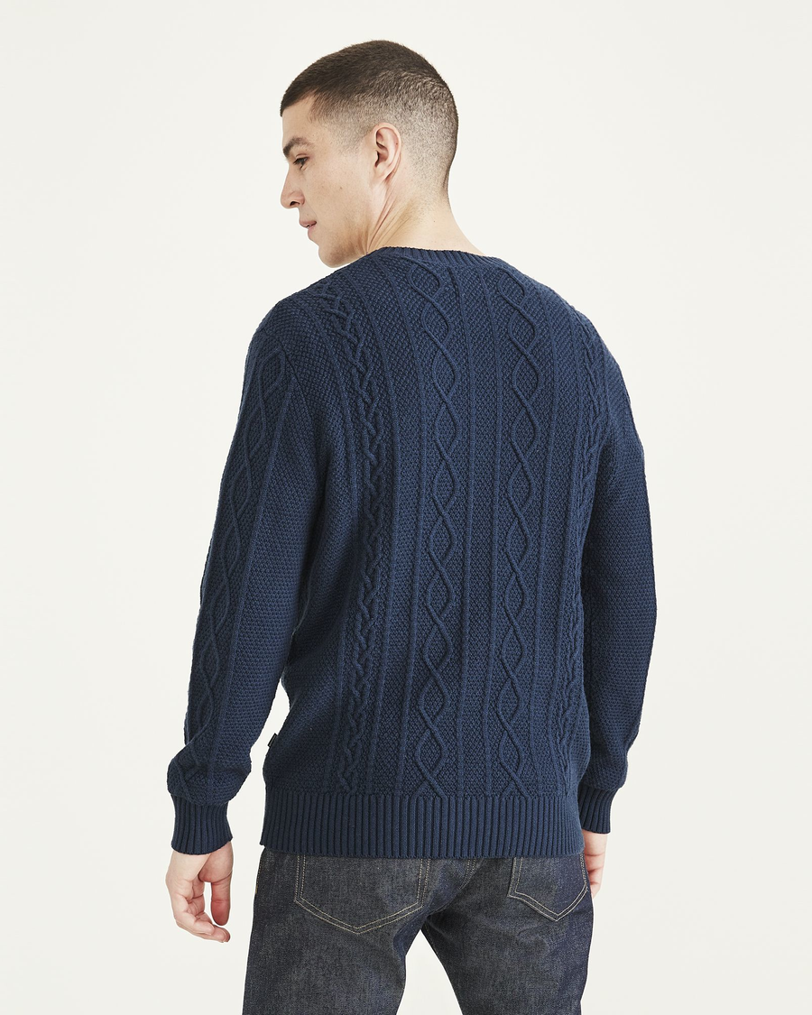 (image for) Sophisticated Cable Knit Sweater, Regular Fit